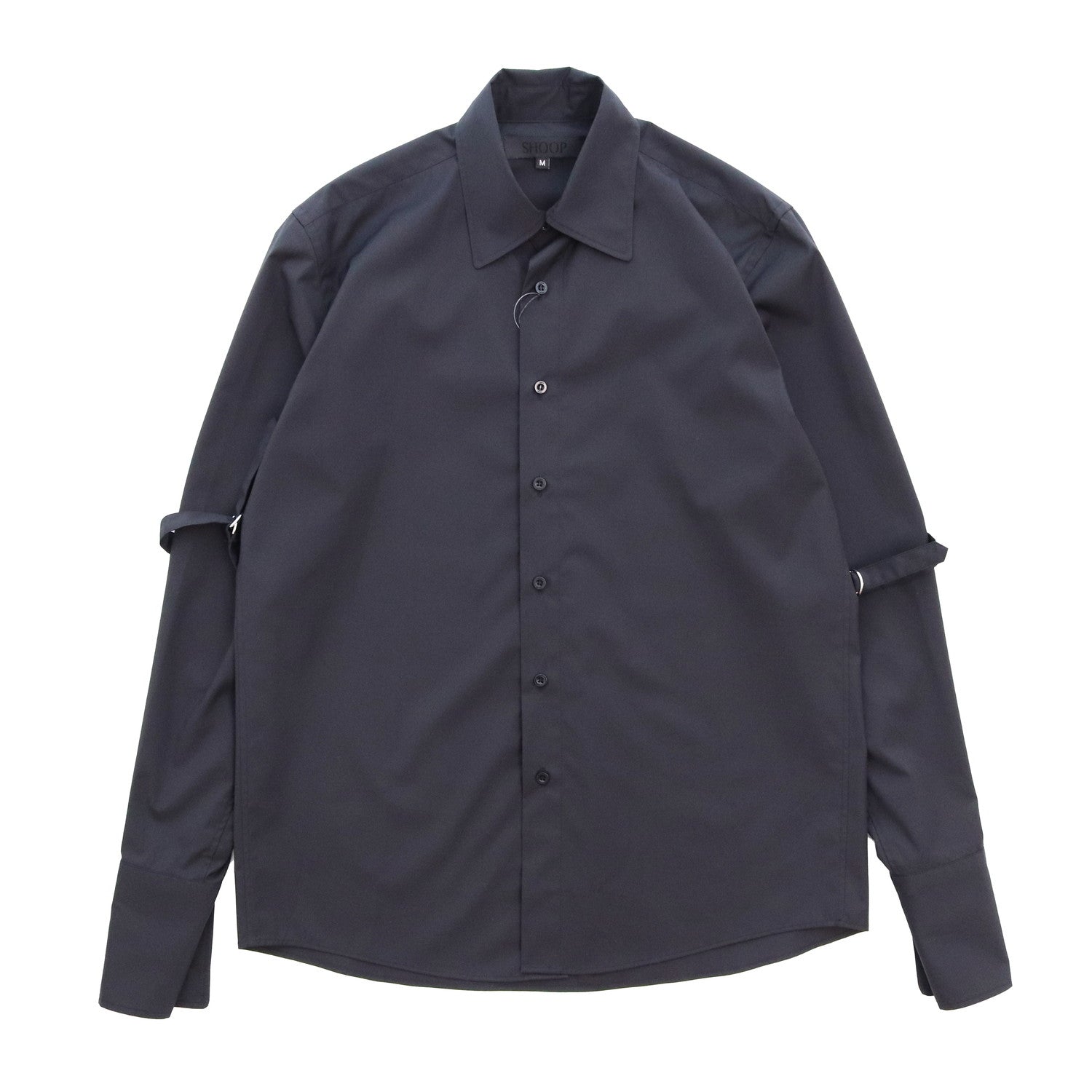 STRAPPED SHIRT #Black [SHSS24008] - SHOOP（シュープ）24ss