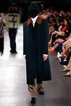 FUR COLLAR COAT #BLACK [232-01-0402]