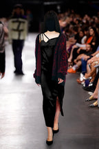 PYTHON PATTERN MOHAIR CARDIGAN #RED [232-01-0501]