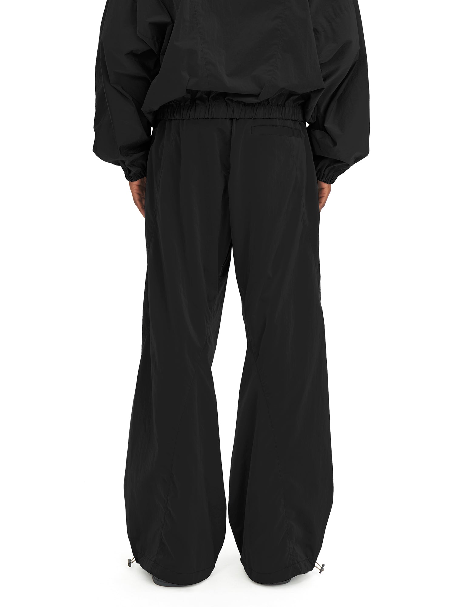 TWISTED NYLON TRUCK PANTS #BLACK [241-01-0201]