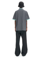 Y NECK POLO SHIRTS #GREY [241-01-0601]