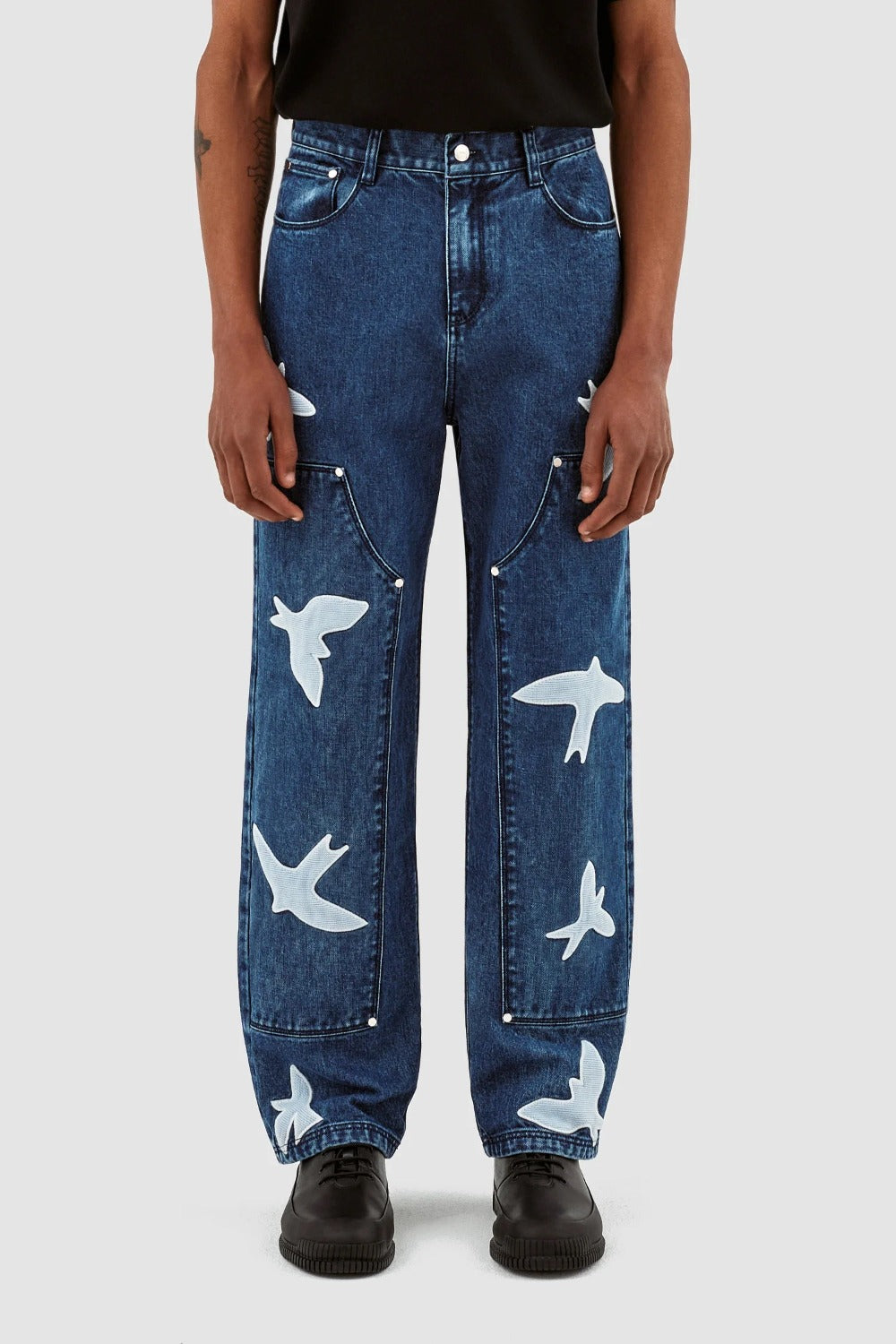 Parker Workwear Birds Pants #Washed Blue [AW23-005P] - Arte