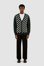 Kyle Heart Cardigan #Green [AW23-103K]