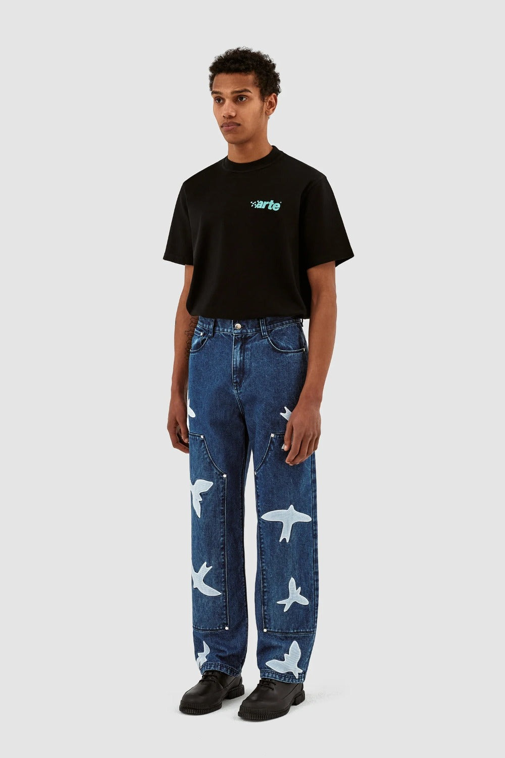 Parker Workwear Birds Pants #Washed Blue [AW23-005P] - Arte