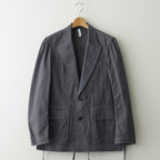 KIMONO BREASTED JACKET (cotton) #chacoal black [S24SS05JKT]