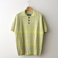 Viscose Rib Knit Polo #Yellow [002121303]