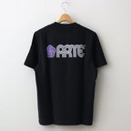 Circle Flower Back Front Print T’shirt #Black [SS24-020T]