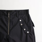 SNAP ZIPPER NYLON PANTS #Black [SHSS24012]