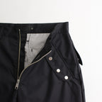 SNAP ZIPPER NYLON PANTS #Black [SHSS24012]