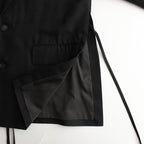 KIMONO BREASTED JACKET #black [S24SS04JKT]