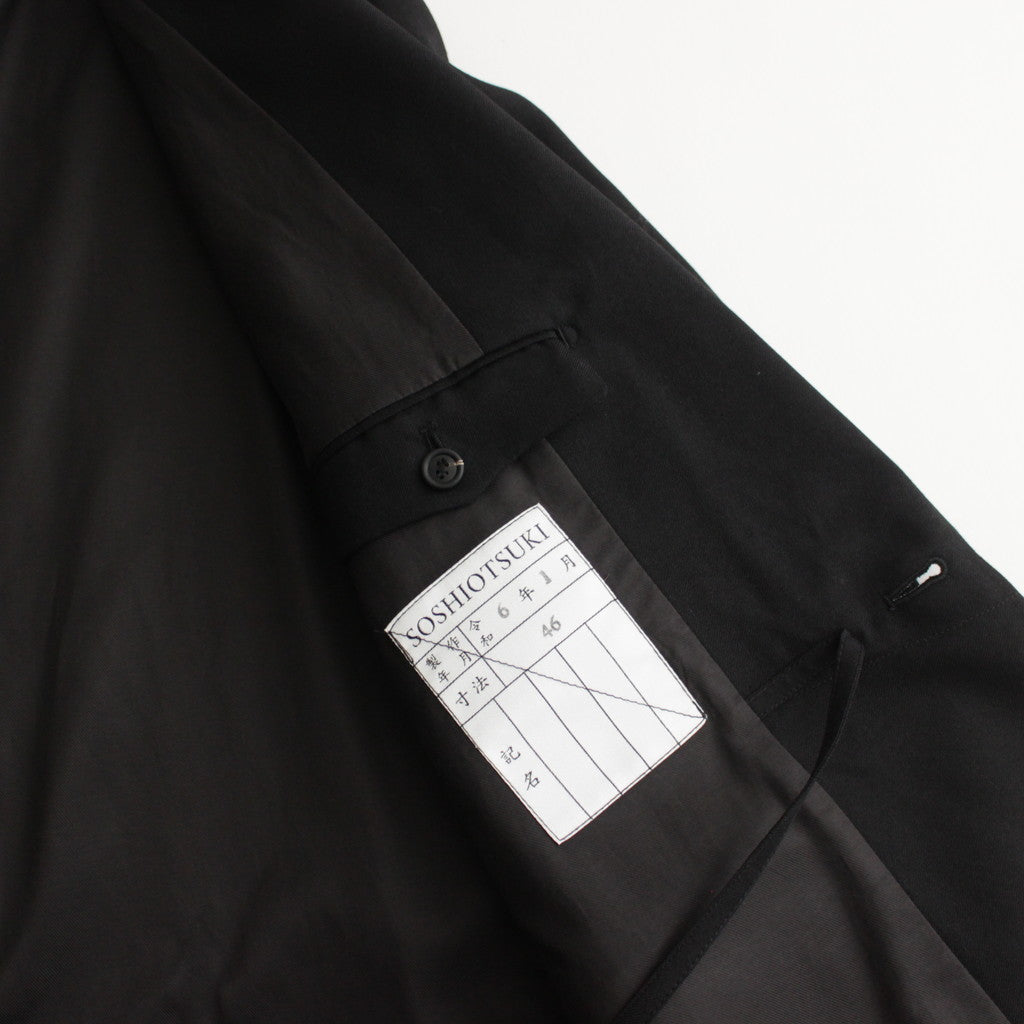 KIMONO BREASTED JACKET #black [S24SS04JKT]
