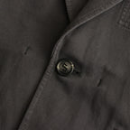 KIMONO BREASTED JACKET (cotton) #chacoal black [S24SS05JKT]