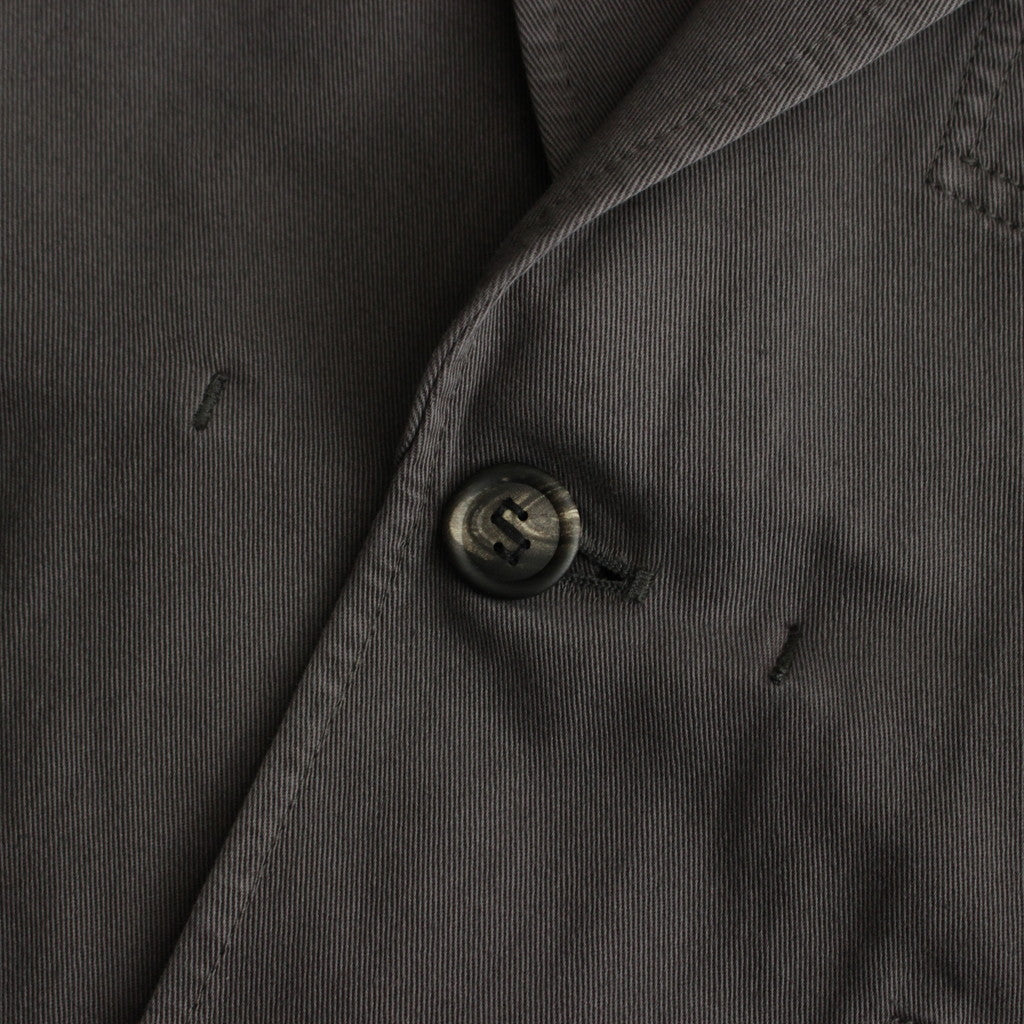 KIMONO BREASTED JACKET (cotton) #chacoal black [S24SS05JKT]
