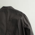 KIMONO BREASTED JACKET (cotton) #chacoal black [S24SS05JKT]