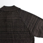 Viscose Rib Knit Polo #Charcoal [002121303]
