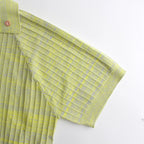 Viscose Rib Knit Polo #Yellow [002121303]