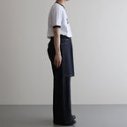 SKIRT WIDE DENIM PANTS #Indigo [SHSS24029]