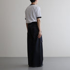 SKIRT WIDE DENIM PANTS #Indigo [SHSS24029]