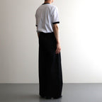 SKIRT WIDE DENIM PANTS #Black [SHSS24029]