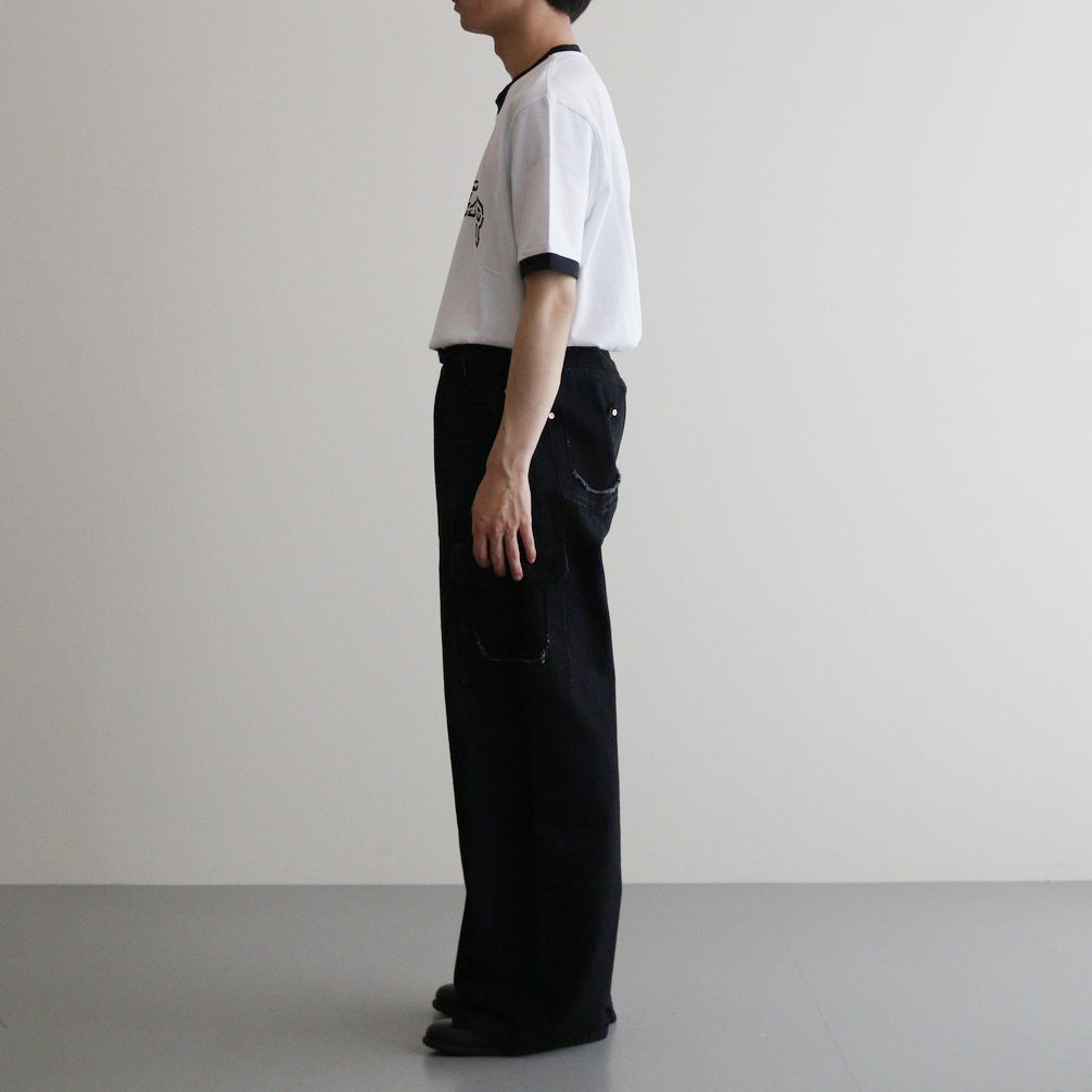 SHAFFER DENIM WIDE PANTS #Washed Black [SHSS24030]