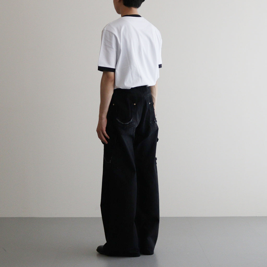 SHAFFER DENIM WIDE PANTS #Washed Black [SHSS24030]