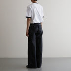 SNAP ZIPPER NYLON PANTS #Black [SHSS24012]