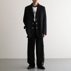 PETAL BLAZER #Stripes Black [SHSS24001]