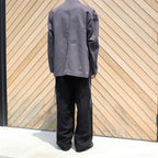 KIMONO BREASTED JACKET (cotton) #chacoal black [S24SS05JKT]