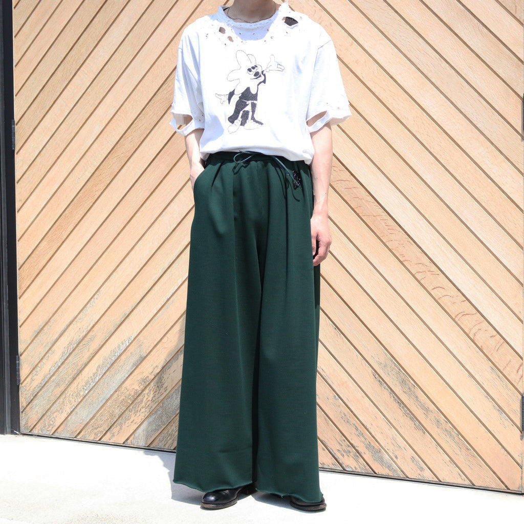 Wide sweat pants #GREEN [TTT-2024SS-PT13]