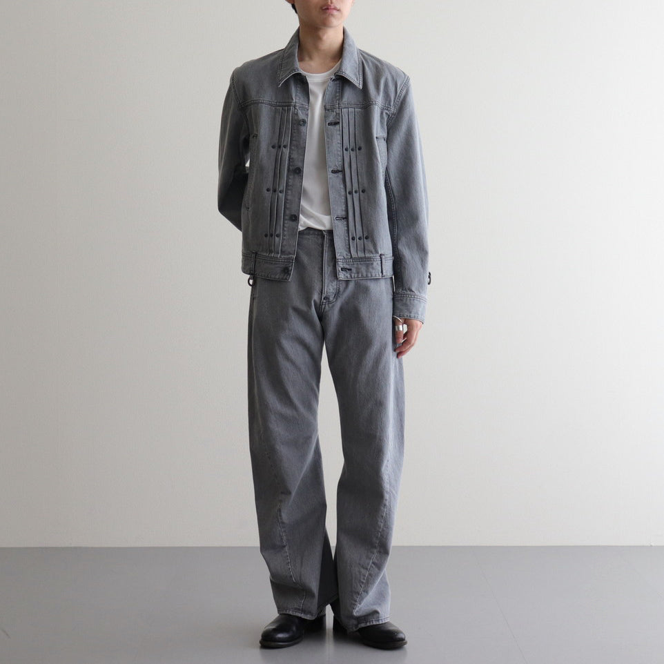 WARPED BOOT CUT DENIM (breaching) #black [S24SS11DNM-WSH]