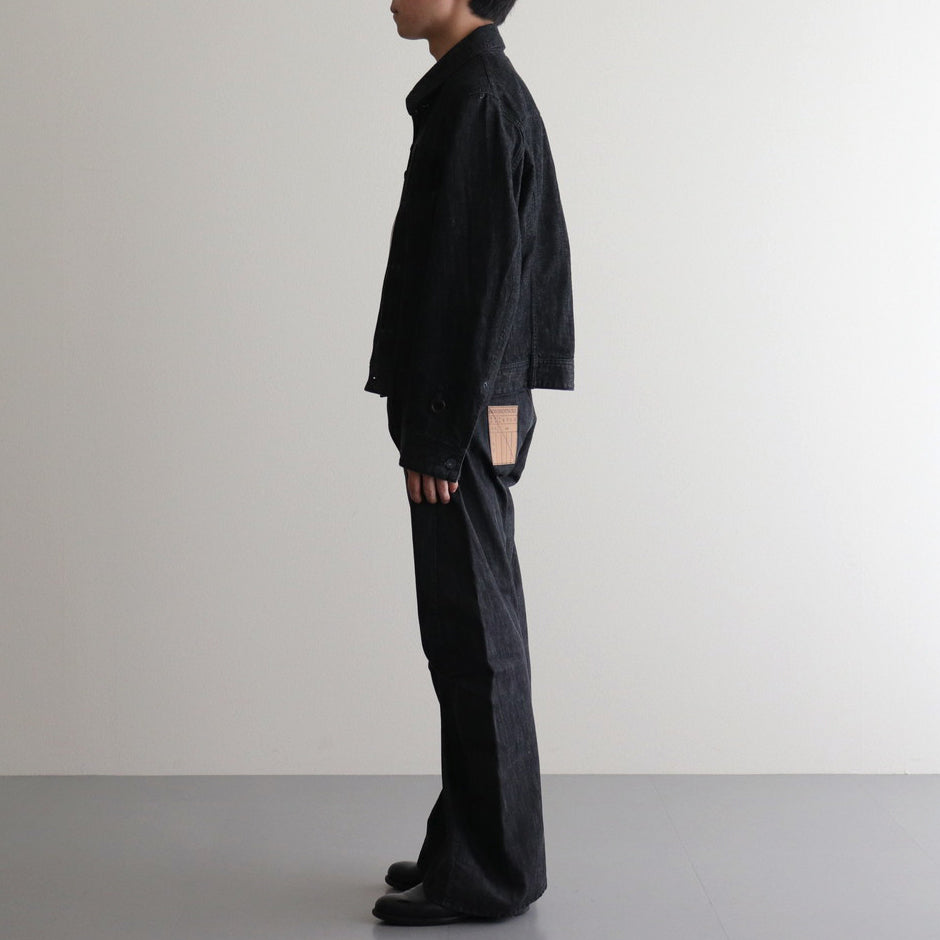 WARPED BOOT CUT DENIM #black [S24SS11DNM] – Reraise