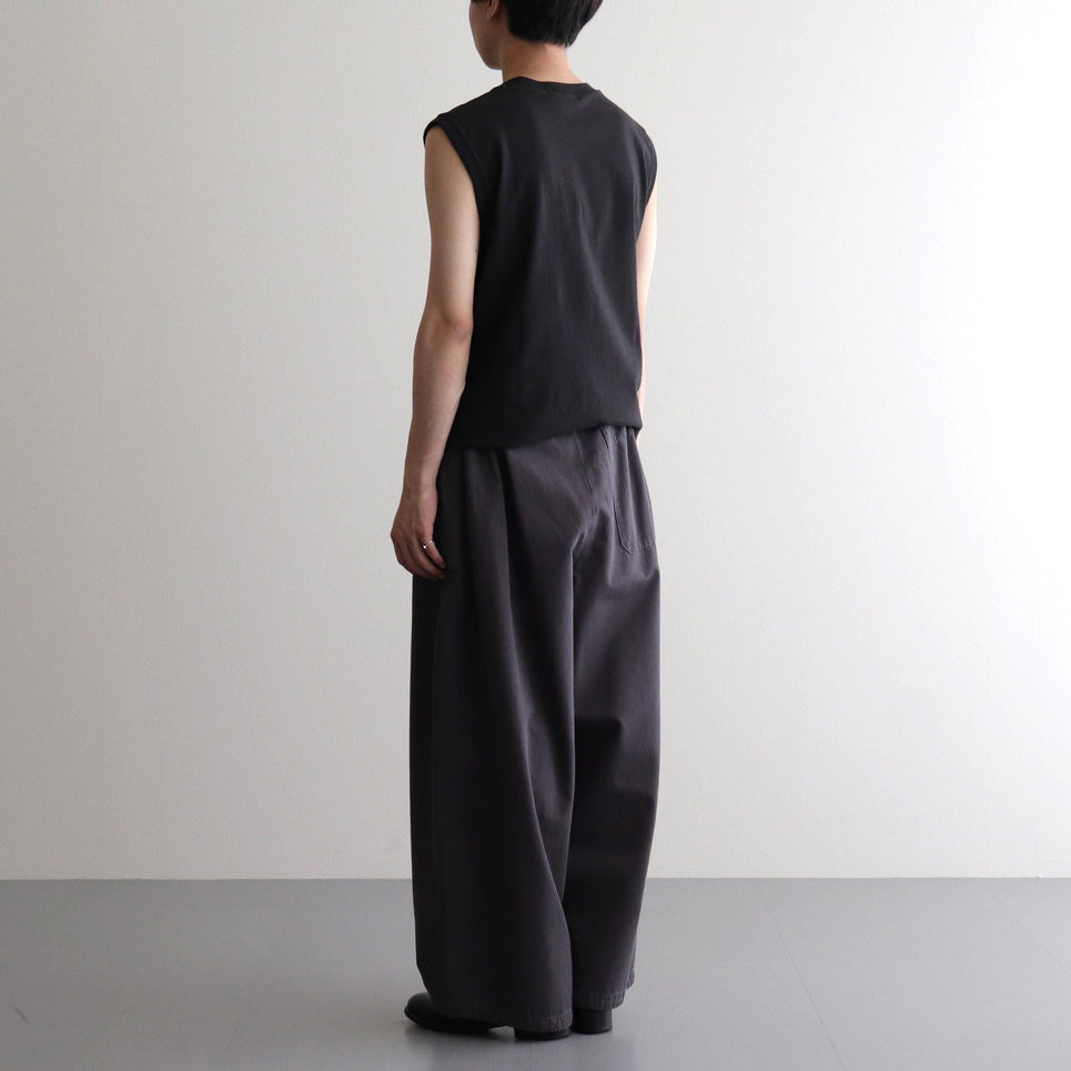 VOLENDAM PANTS (cotton) #chacoal black [S24SS07PT-C]