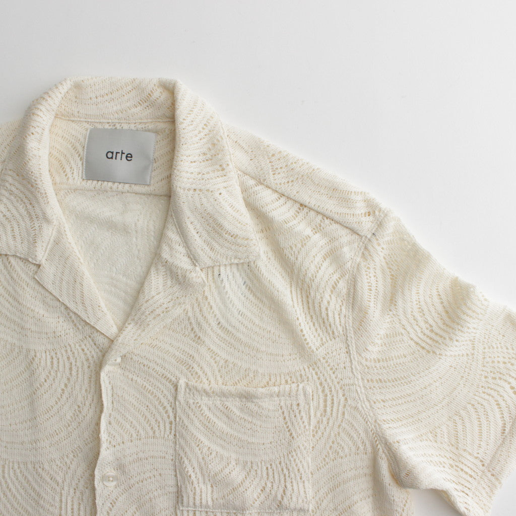 Circle Croche Shirt #Cream [SS24-116S]