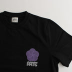 Circle Flower Back Front Print T’shirt #Black [SS24-020T]