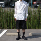THE KIMONO BREASTED SHIRT #white [S24SS02SH-C]