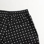 Shorts heat print #black/white [SS24-130SHO]