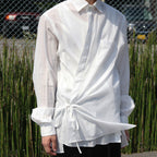 THE KIMONO BREASTED SHIRT #white [S24SS02SH-C]