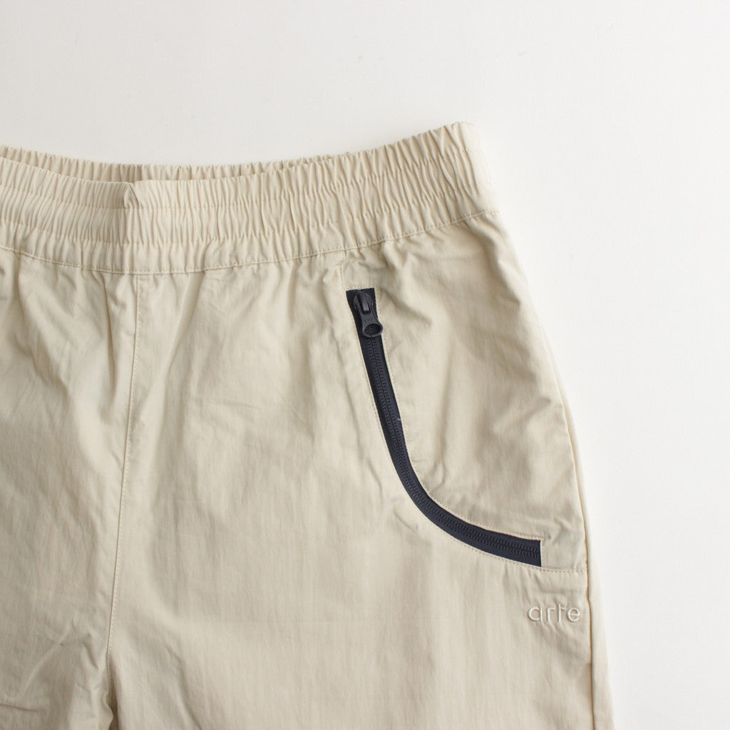 Curve Zipper Track Pants #Cream/Navy [SS24-056P]
