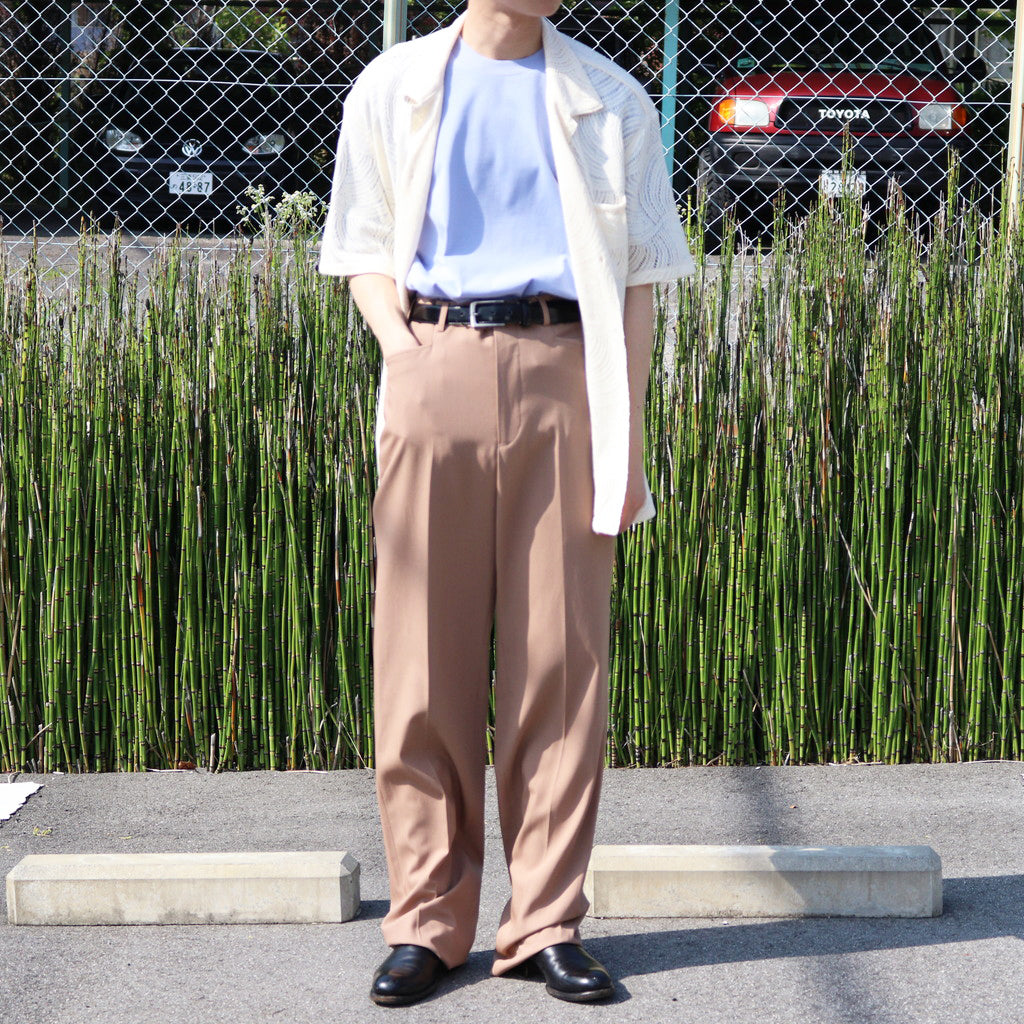 DRESS BAGGY PANTS #BROWN [TI045008] - Taiga Igari（タイガイガリ