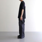 Circle Flower Back Front Print T’shirt #Black [SS24-020T]