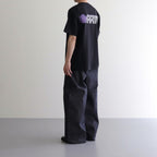 Circle Flower Back Front Print T’shirt #Black [SS24-020T]