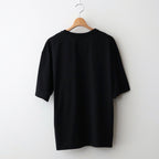 Y NECK T-SHIRTS #BLACK [TS-01-0001]