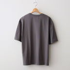 Y NECK T-SHIRTS #GREY [TS-01-0001]