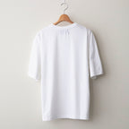 Y NECK T-SHIRTS #WHITE [TS-01-0001]