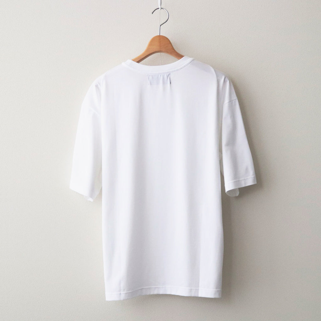 Y NECK T-SHIRTS #WHITE [TS-01-0001]
