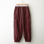 Track Pipping Pants #Bordeaux/Cream [SS24-015P]