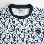 Printed Futebol T’shirt #White/Navy [SS24-152T]