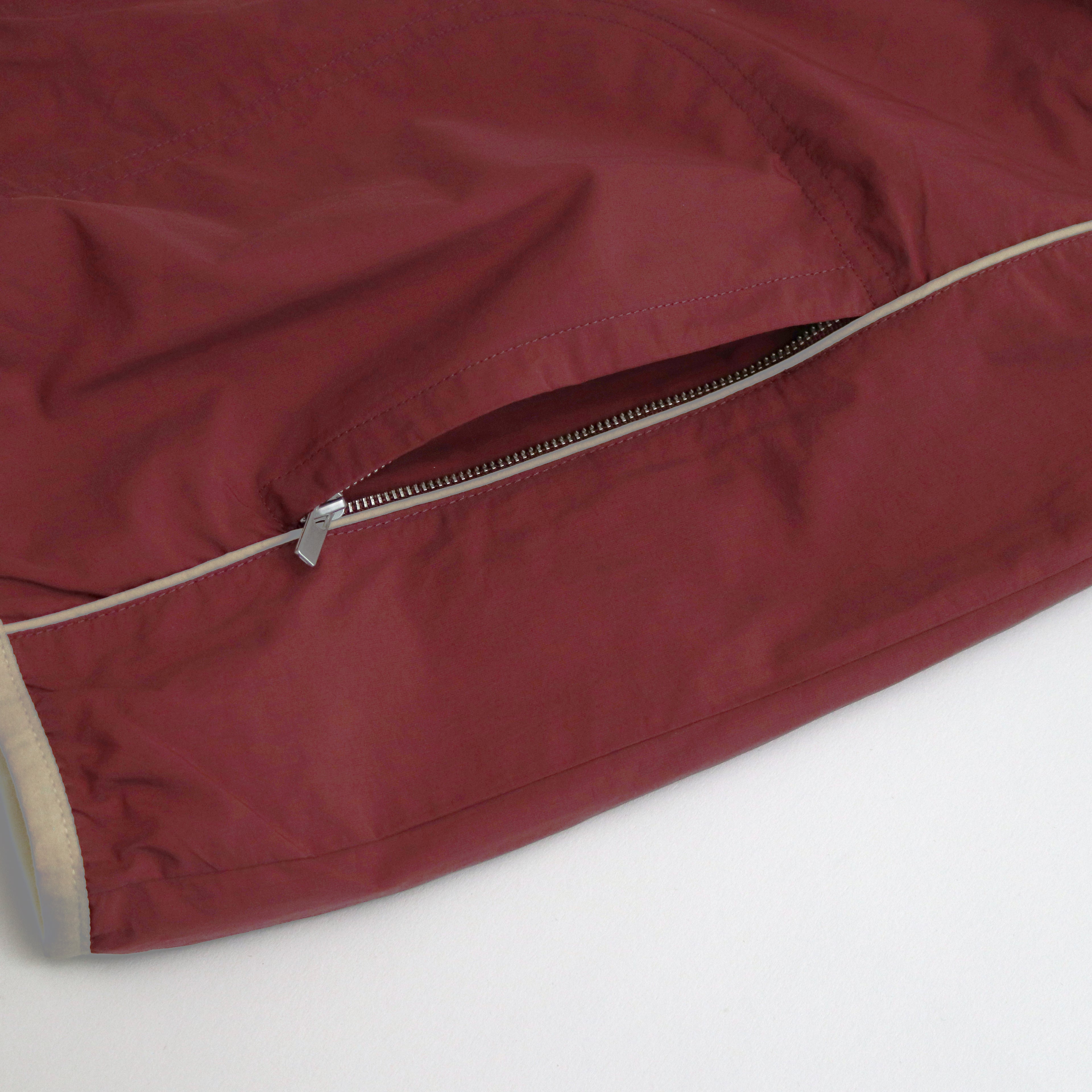 Track Pipping Jacket #Bordeaux/Cream [SS24-014J]