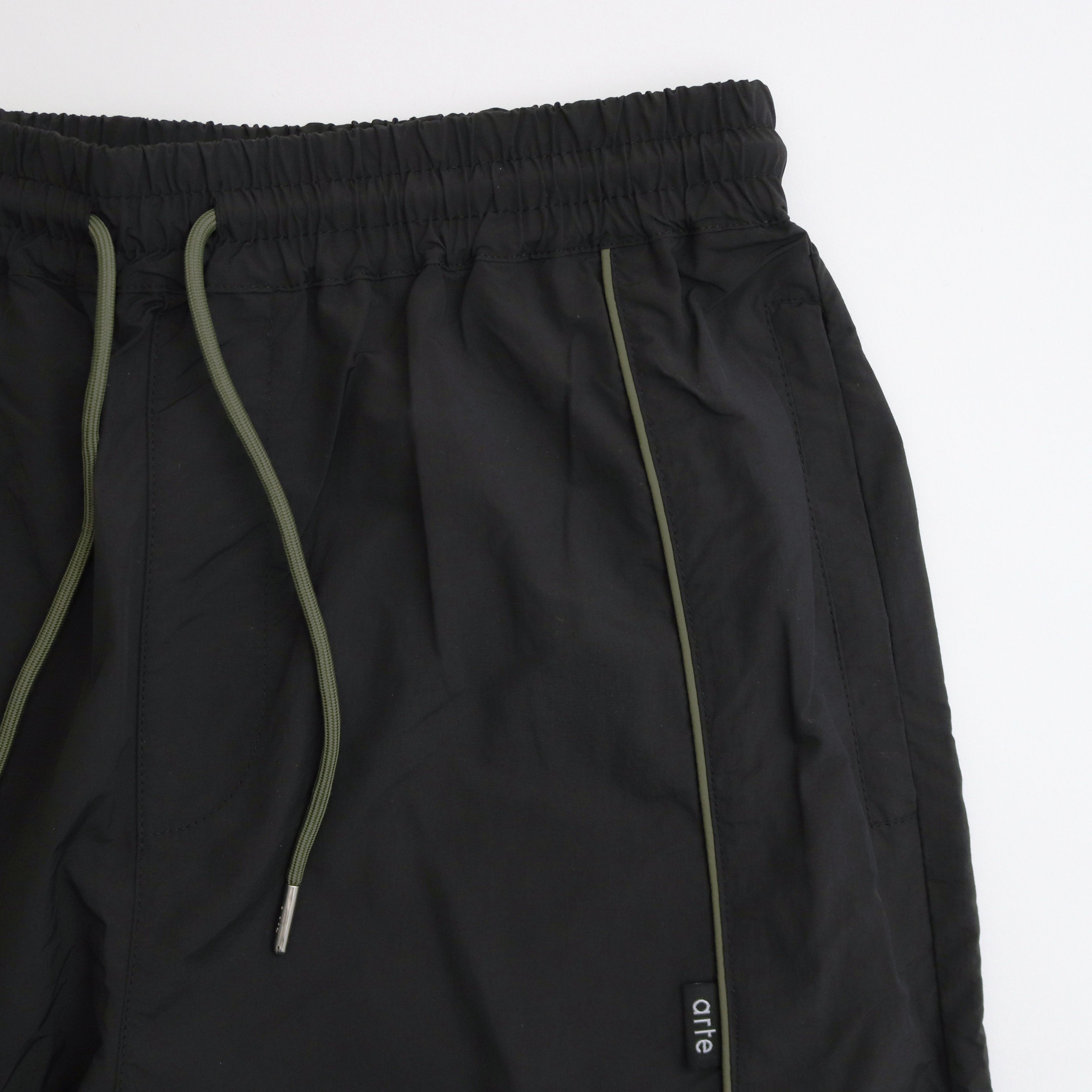 Track Pipping Pants #Black/Green [SS24-015P]