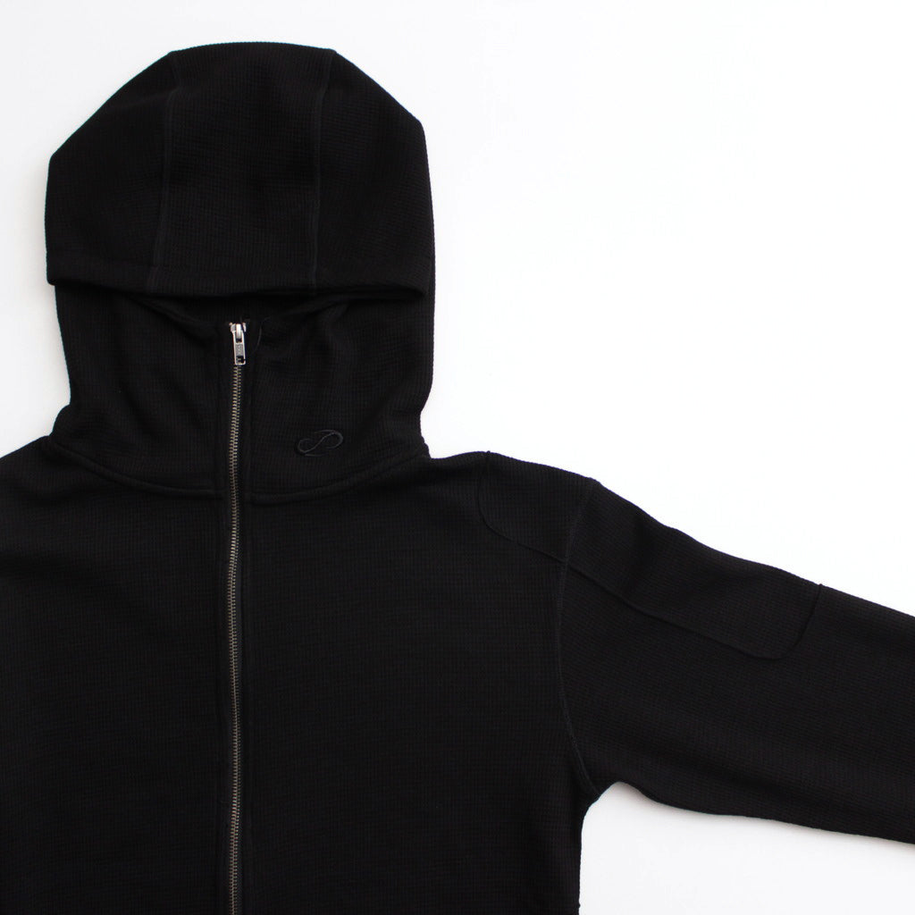 Thermal Zip Hoodie #Black [PD24SS_006_05]